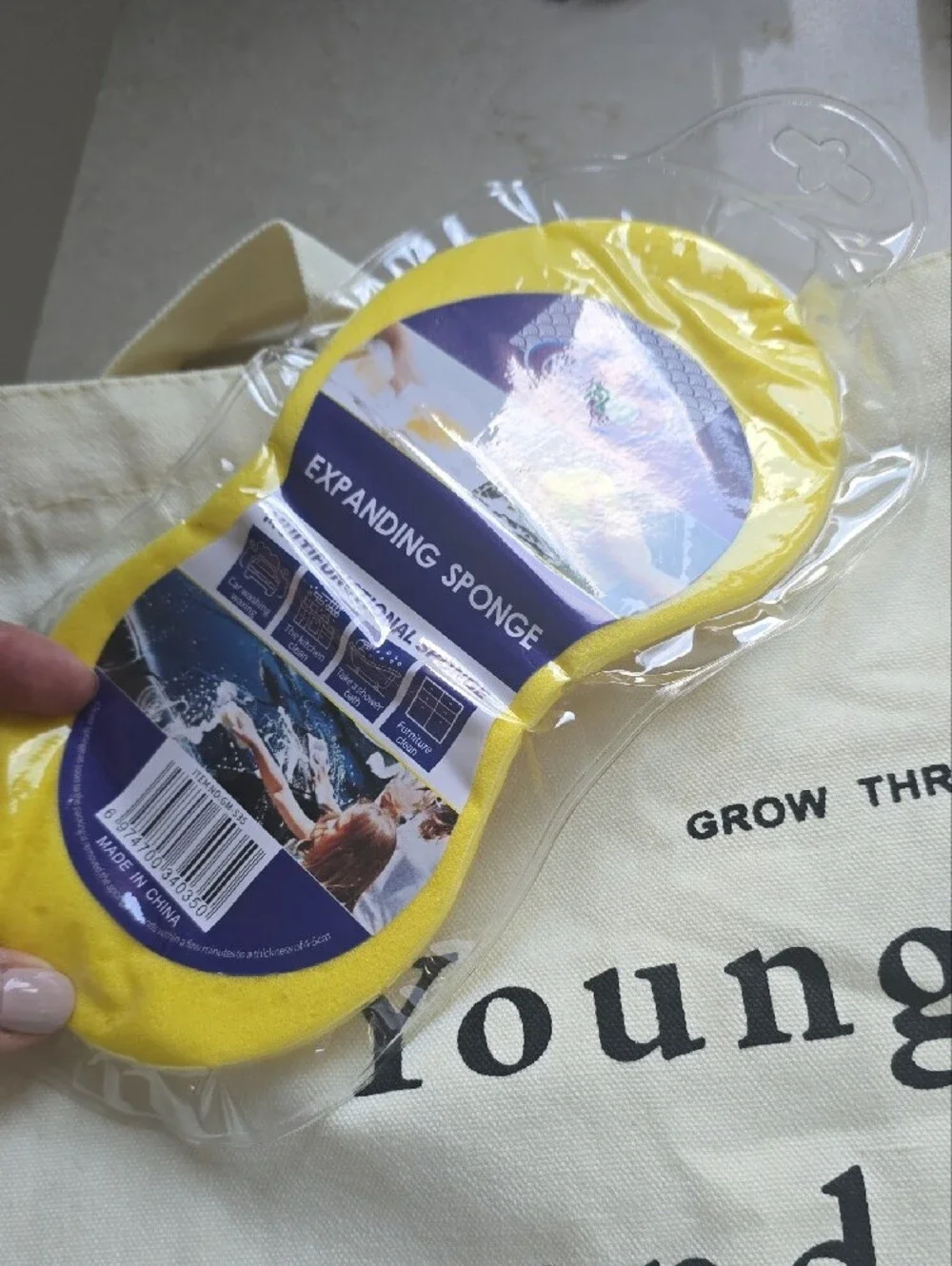 Canvas Tote Bag with 'Young, Wild and Free' W/ Goodies!